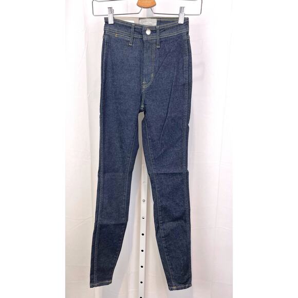 NWT EVERLANE 23 The Way High Skinny Jeans Stretch Dark Wash Cotton Blend Blue - Picture 1 of 10